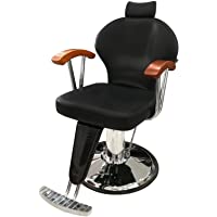 Los mejores  - Sillón Profesional de Peluquería Barbero Masaje Tattoo- 360º Giratoria con Base Fijo y Apoyapies- Sillón Ajustable…